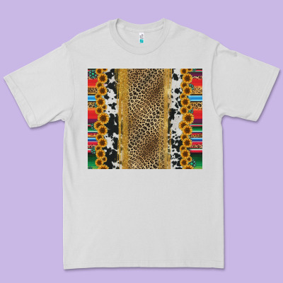 Western Serape Cowhide Premium Tee Designed By Jasminsmagicworld