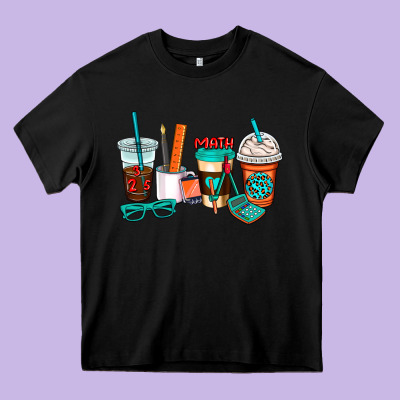 Math Teacher Coffee Cups Heavy Core Tee Designed By Adodesignshop