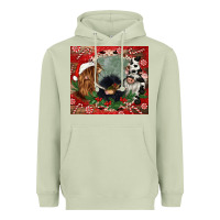 Matcha christmas heifer cow  gnomies Heavyweight Hoodie - CowGirlArtShop
