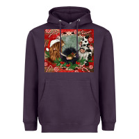 Plum christmas heifer cow  gnomies Heavyweight Hoodie - CowGirlArtShop