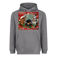 Storm christmas heifer cow  gnomies Heavyweight Hoodie - CowGirlArtShop