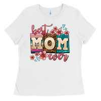 White best mom ever Ladies Tee - AdoDesignShop