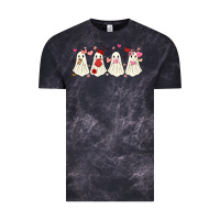 Cloud Black valentines day ghost Vintage Tee - MaliasSmallBusiness