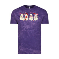 Cloud Purple valentines day ghost Vintage Tee - MaliasSmallBusiness