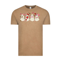 Vintage Coffee valentines day ghost Vintage Tee - MaliasSmallBusiness