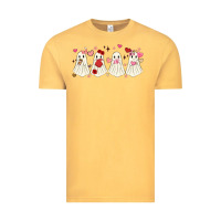 Vintage Mustard valentines day ghost Vintage Tee - MaliasSmallBusiness
