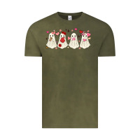 Vintage Olive valentines day ghost Vintage Tee - MaliasSmallBusiness