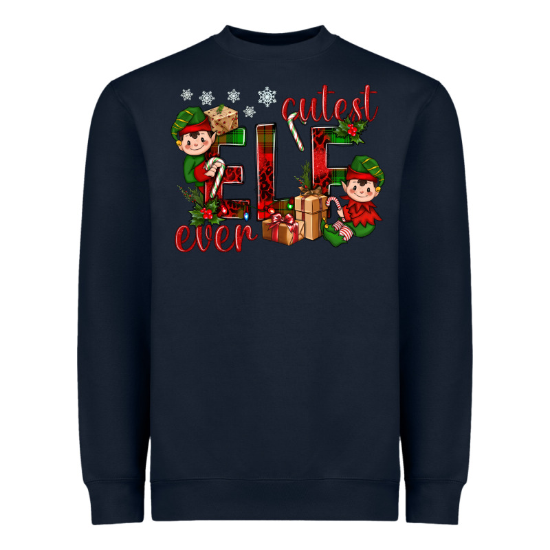 Cutest Elf Ever Christmas Heavyweight Sweatshirt by BundleAndBundleShop | Teevron