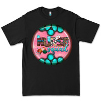 Black nurse round earrings 3 Premium Tee - BundleAndBundleShop