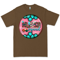Cacao nurse round earrings 3 Premium Tee - BundleAndBundleShop