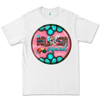 White nurse round earrings 3 Premium Tee - BundleAndBundleShop
