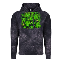 Cloud Black st patrick's day shamrock and plaid distressed background Vintage Hoodie - RanaPortraitStore