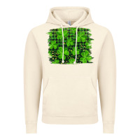 Vintage Artic st patrick's day shamrock and plaid distressed background Vintage Hoodie - RanaPortraitStore