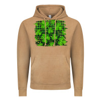 Vintage Camel st patrick's day shamrock and plaid distressed background Vintage Hoodie - RanaPortraitStore
