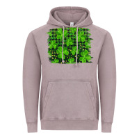 Vintage Zinc st patrick's day shamrock and plaid distressed background Vintage Hoodie - RanaPortraitStore