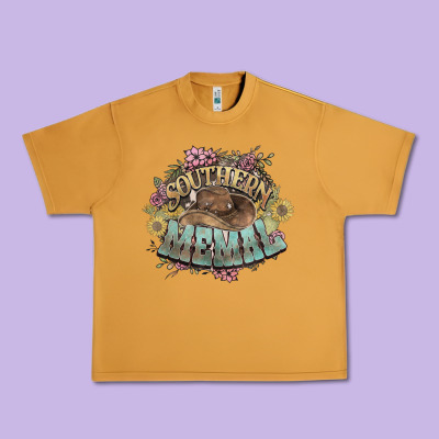 Southern Memal Western Flowers Urban Heavy Tee Designed By Nancycooperartshop