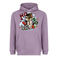 Lavender ho ho ho snowman gnome Heavyweight Hoodie - CowGirlArtShop