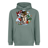 Sage ho ho ho snowman gnome Heavyweight Hoodie - CowGirlArtShop