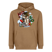 Toasted Coconut ho ho ho snowman gnome Heavyweight Hoodie - CowGirlArtShop