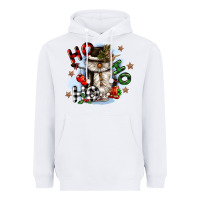 White ho ho ho snowman gnome Heavyweight Hoodie - CowGirlArtShop