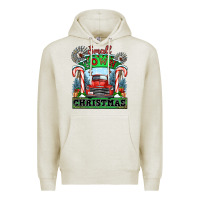 Oatmeal Heather small town christmas Premium Hoodie - CowGirlArtShop
