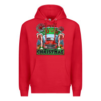 Red small town christmas Premium Hoodie - CowGirlArtShop