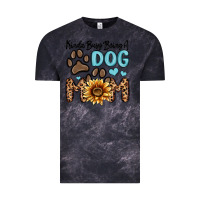 Cloud Black kinda busy being a dog mom Vintage Tee - MaliasSmallBusiness