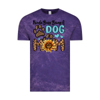 Cloud Purple kinda busy being a dog mom Vintage Tee - MaliasSmallBusiness