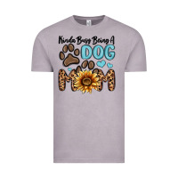 Vintage Zinc kinda busy being a dog mom Vintage Tee - MaliasSmallBusiness