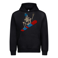 Skeleton Snowboard Urban Hoodie | Teevron