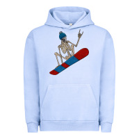 Pigment Grape Ice skeleton snowboard Urban Hoodie - FaDigitalArtStudio