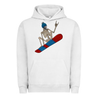 Pigment Lunar Rock skeleton snowboard Urban Hoodie - FaDigitalArtStudio
