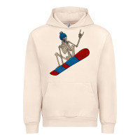 Sandshell skeleton snowboard Urban Hoodie - FaDigitalArtStudio