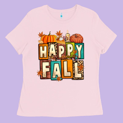 Happy Fall Ladies Tee Designed By Artiststas