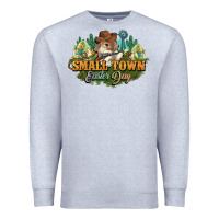 Heather Grey Small town Easter Day Premium Sweatshirt - HowdyJamesFarm