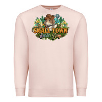 Pale Pink Small town Easter Day Premium Sweatshirt - HowdyJamesFarm