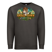 Smoke Small town Easter Day Premium Sweatshirt - HowdyJamesFarm