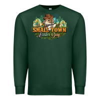 Sports Green Small town Easter Day Premium Sweatshirt - HowdyJamesFarm