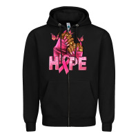 Black hope cancer nails Zipper Hoodie - NancyCooperArtShop