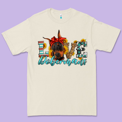 Love Dobermans Premium Tee Designed By Artiststas
