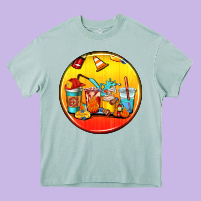 Firefighter Coasters Heavy Core Tee Designed By Adodesignshop