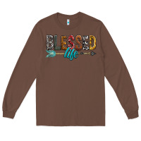 Chestnut Blessed Life Long Sleeve Tee - BundleAndBundleShop