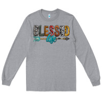 Heather Grey Blessed Life Long Sleeve Tee - BundleAndBundleShop