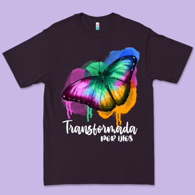 Transformada Por Dios Premium Tee Designed By Jahusdesignshop