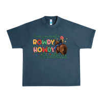 Midnight Navy have yourself a rowdy howdy christmas Urban Heavy Tee - MaliasSmallBusiness