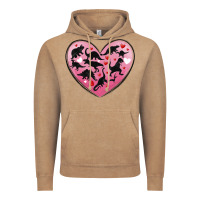 Vintage Coffee dinosaur valentine heart Vintage Hoodie - MaliasSmallBusiness
