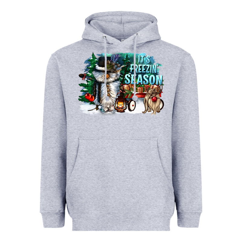 Its Freezin Season Heavyweight Hoodie by CowGirlArtShop | Teevron