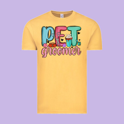 Pet Groomer Vintage Tee Designed By Maliassmallbusiness