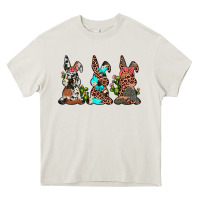 Cream leopard cowhide turquoise cactus bunny's Heavy Core Tee - JahusDesignShop