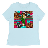 Baby Blue san judas leopard cowhide tumbler Ladies Tee - JahusDesignShop